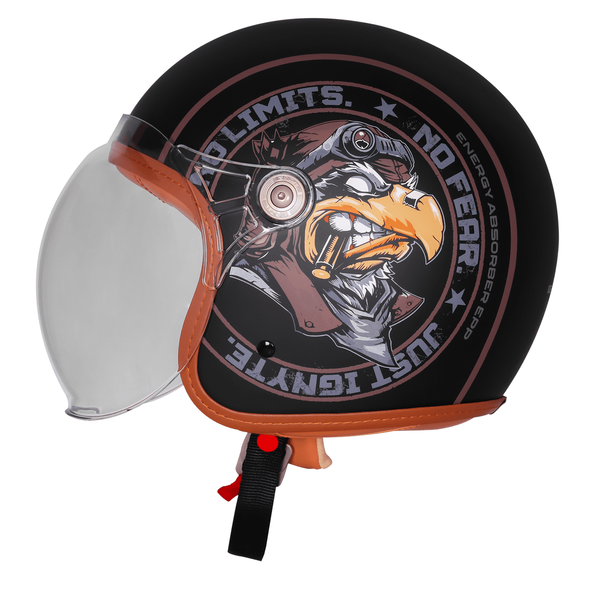 STEELBIRD EAGLE IGN-58 DECOR OPEN FACE HELMET