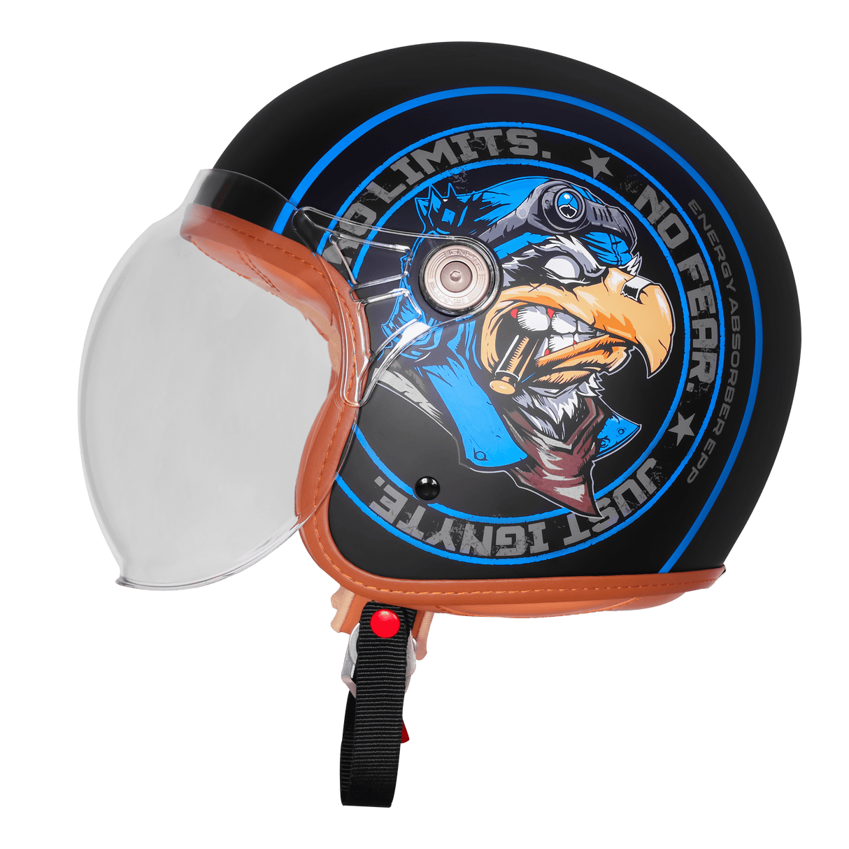 STEELBIRD EAGLE IGN-58 DECOR OPEN FACE HELMET