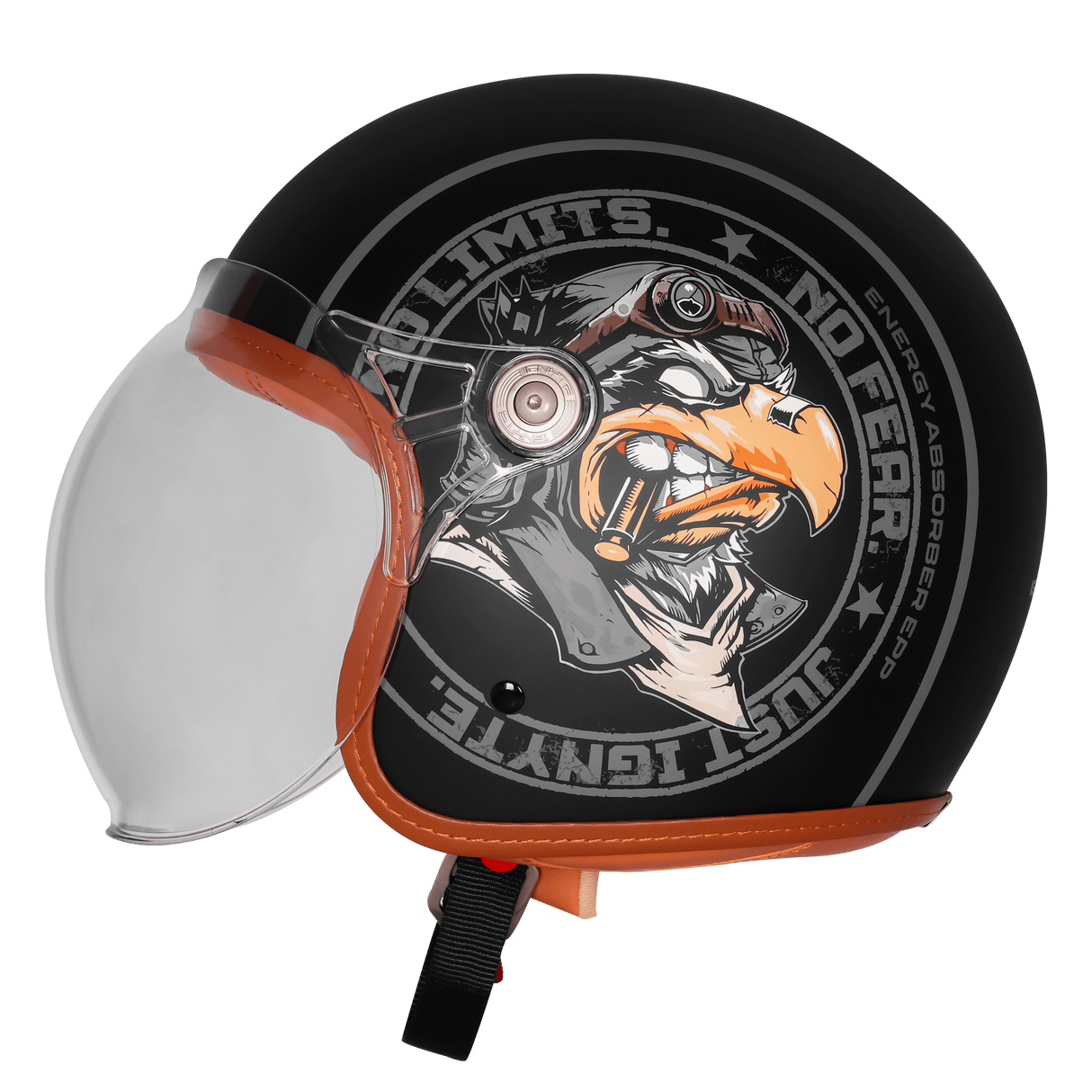 STEELBIRD EAGLE IGN-58 DECOR OPEN FACE HELMET