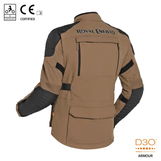 ROYAL ENFIELD NIRVIK JACKET - BROWN