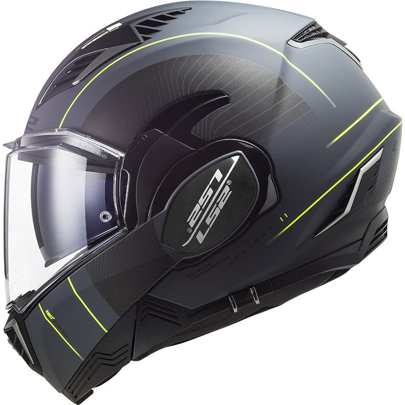 FF900 VALIANT II COOPER MATT TITANIUM BLACK - Flip Up Modular Helmet