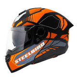 STEELBIRD SBA-8 ISS ZAGGY FULL FACE HELMET