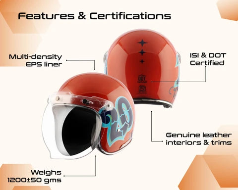 AXOR RETRO JET SPORTZ C13 OPEN FACE HELMET