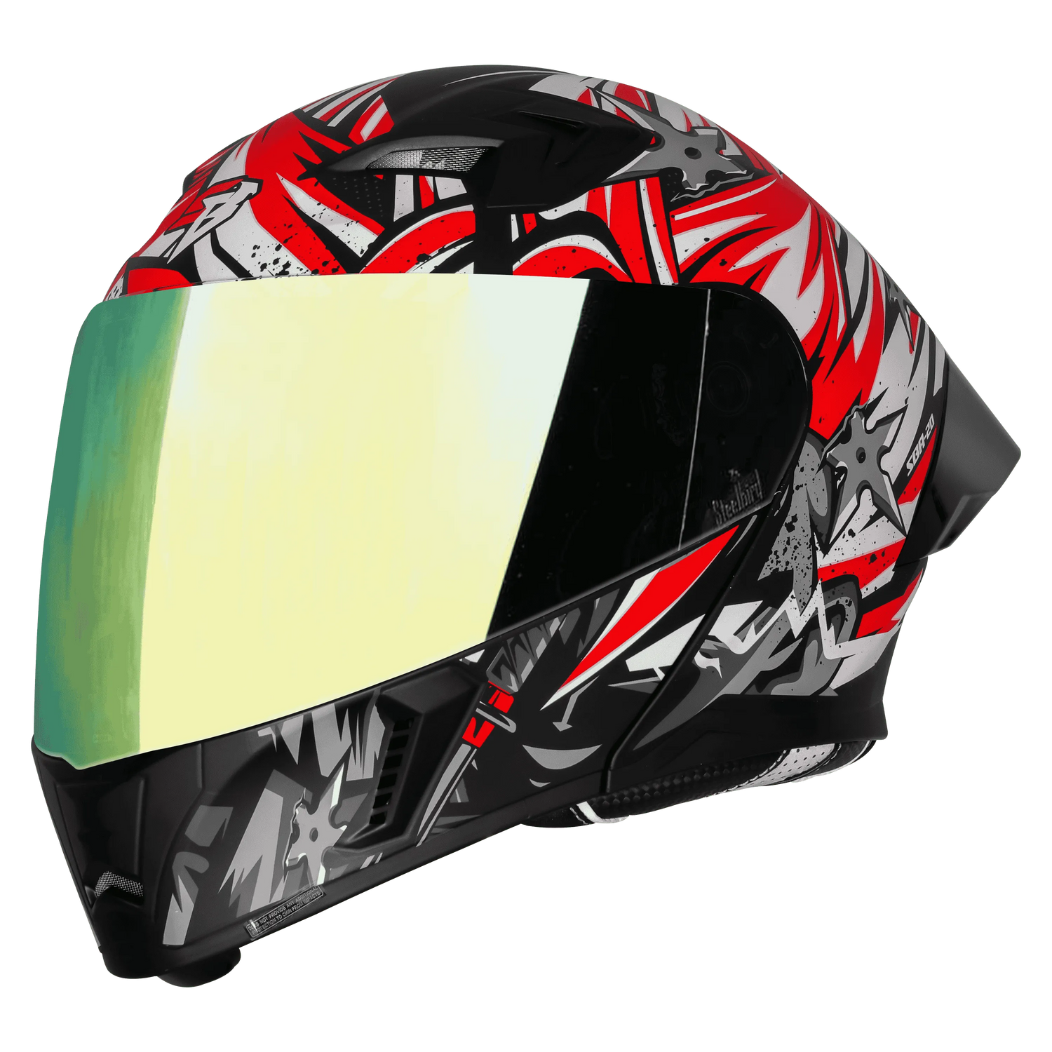 STEELBIRD SBA-20 DARK WARRIPOR FULL FACE HELMET