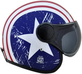 VEGA JET CAPTAIN W/V OPEN FACE HELMET