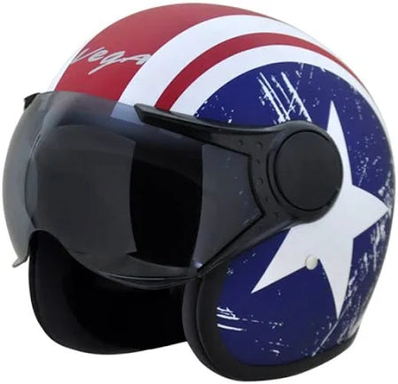 VEGA JET CAPTAIN W/V OPEN FACE HELMET
